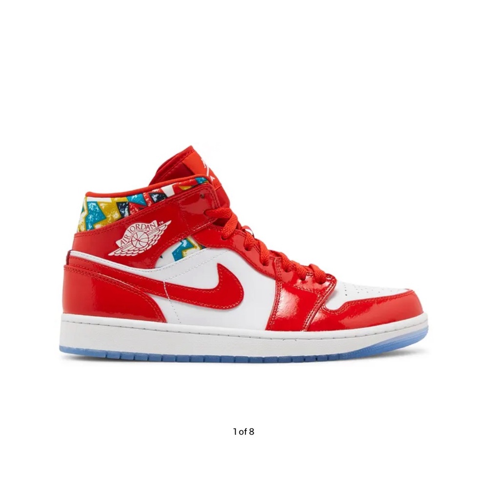 Jordan Multicolor and Red Athletic Shoes